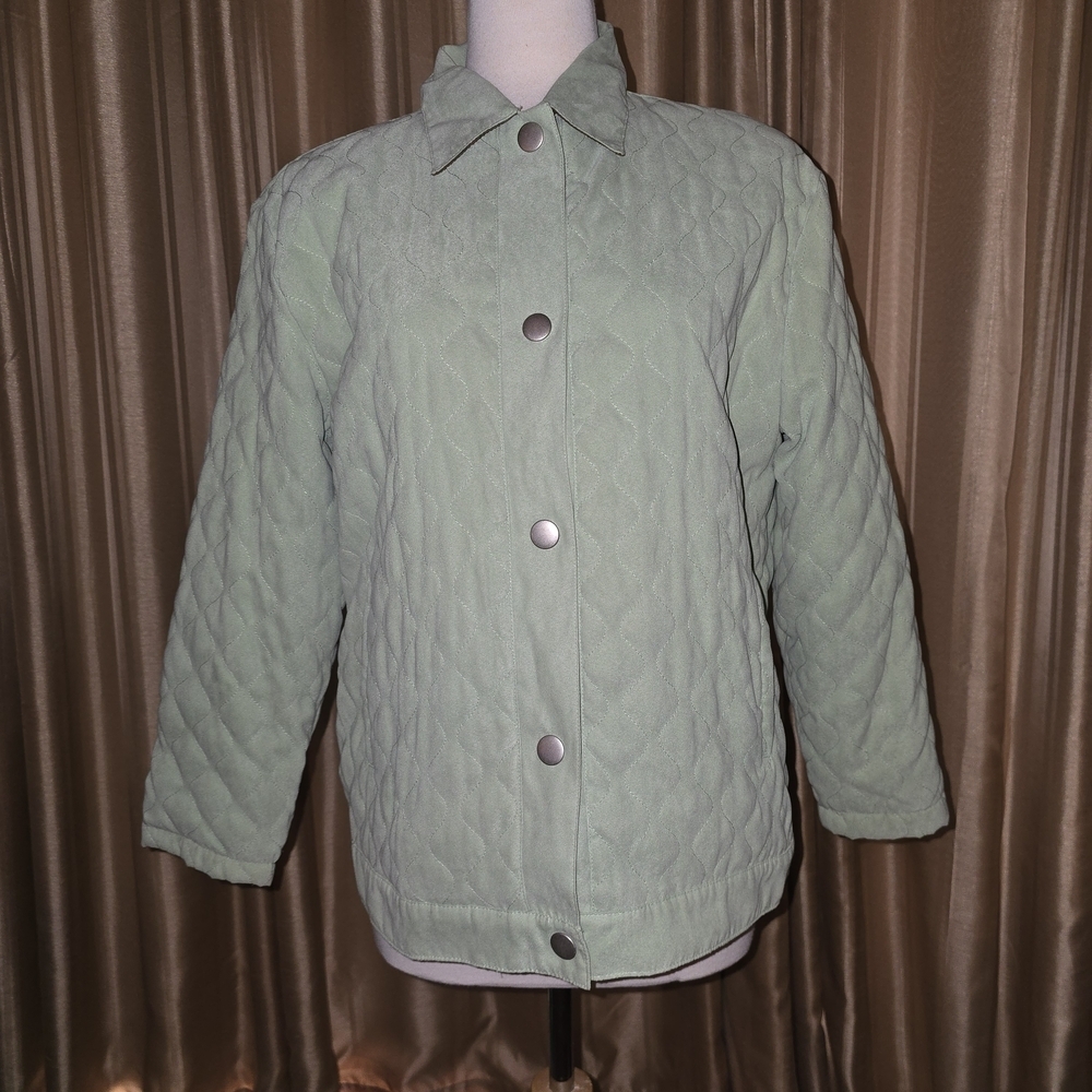 Blast Mint Green Quilted Women's Jacket Size Large